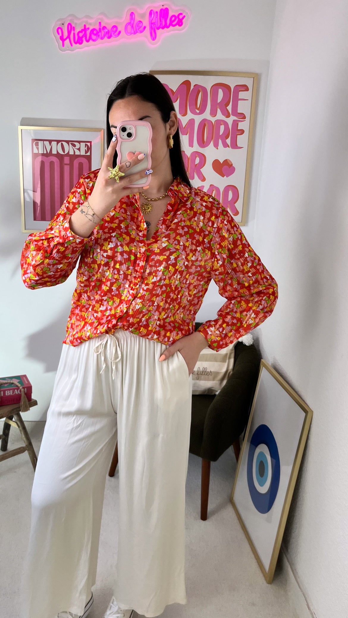 Chemise LENNY orange