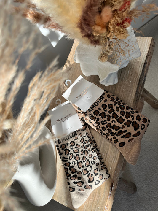 Chaussette léopard