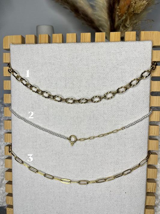 Chaînes à personnaliser