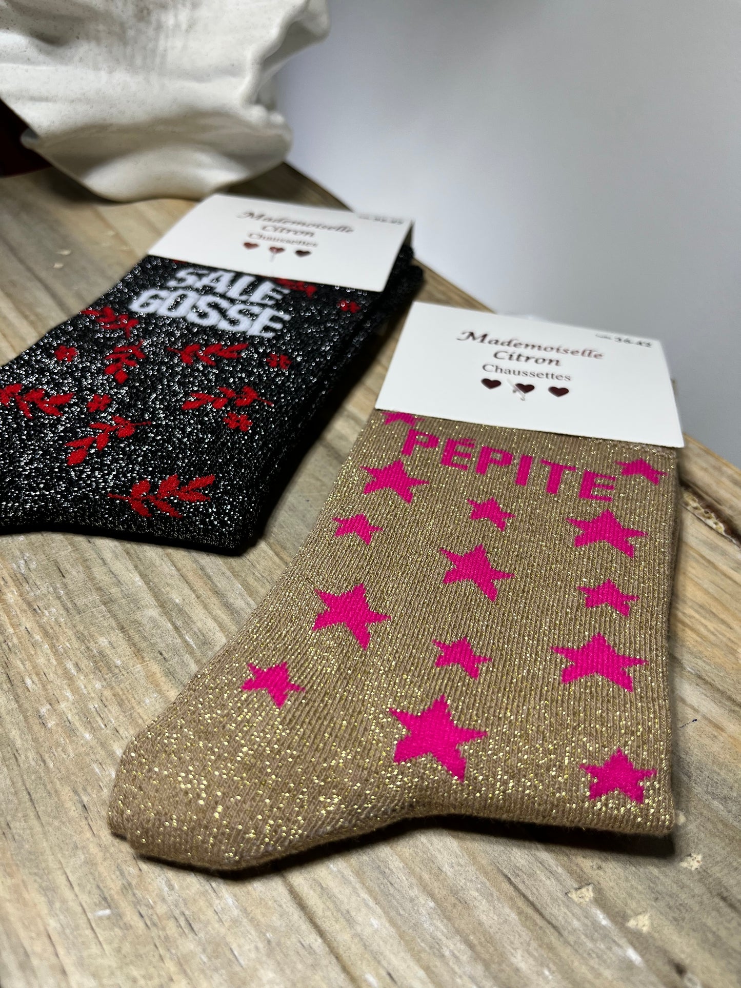 Chaussettes à paillettes