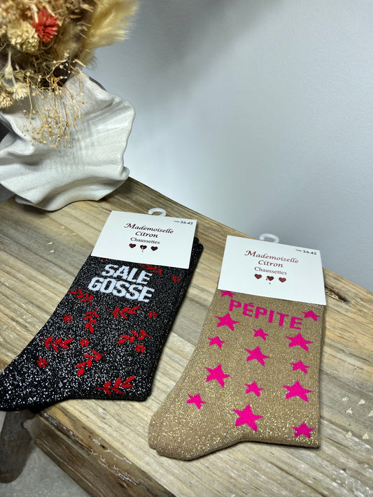 Chaussettes à paillettes