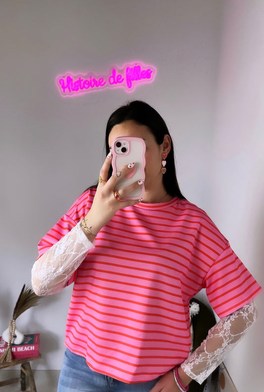 T-shirt MARIN rose